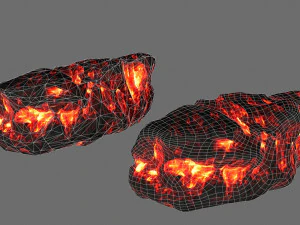 lava rocks 3D Model