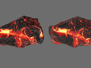 lava rocks 3D मॉडल