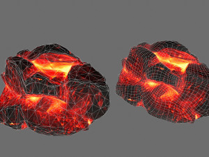 lava rocks 3D मॉडल