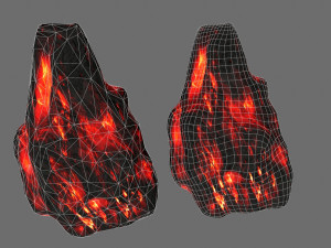 lava rocks 3D मॉडल