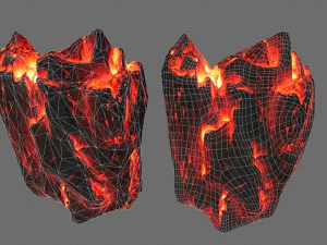 lava rocks 3D Model