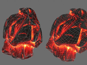 lava rocks 3D मॉडल