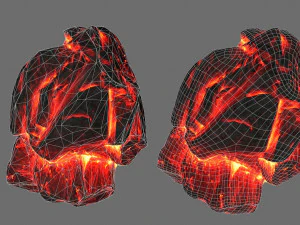lava rocks 3D Model
