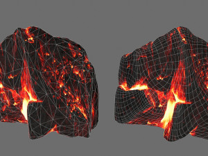 lava rocks 3D मॉडल