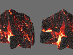 lava rocks 3D Model