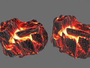 lava rocks 3D Model