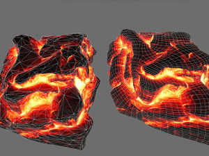 lava rocks 3D मॉडल