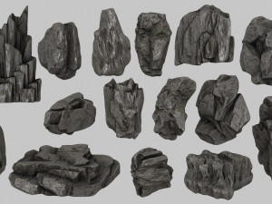 rocks 3D मॉडल