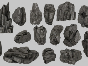 rocks 3D मॉडल