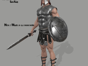 gladiator armor 3D मॉडल