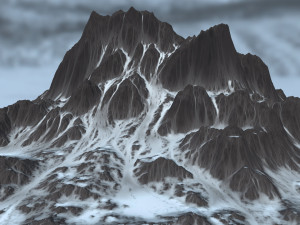 snow mountain 3D Model