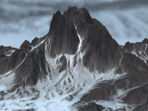 snow mountain 3D Model
