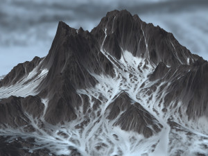 snow mountain 3D Model