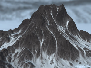 snow mountain 3D Model