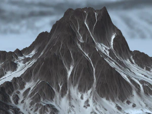 snow mountain 3D Model