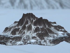 snow mountain 3D Model