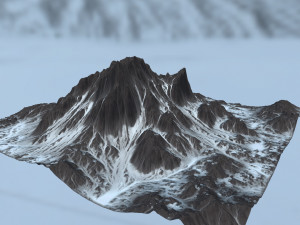 snow mountain 3D Model