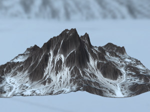 snow mountain 3D Model