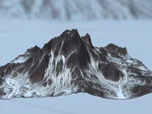 snow mountain 3D Model