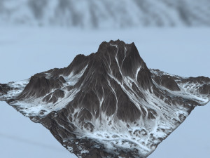 snow mountain 3D Model