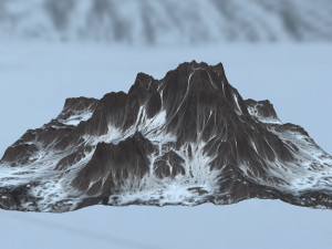 snow mountain 3D Model