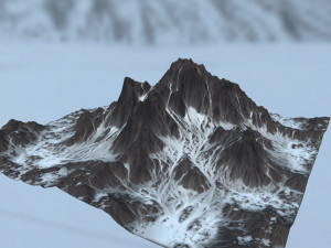 snow mountain 3D Model