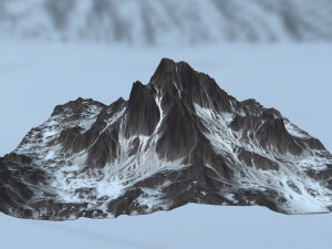 snow mountain 3D Model