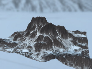 snow mountain 3D Model