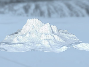 snow mountain 3D Model