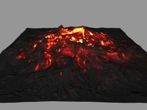 volcano 3D मॉडल