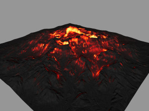 volcano 3D मॉडल