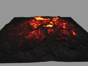 volcano 3D मॉडल