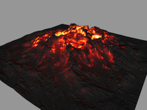 volcano 3D मॉडल