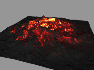 volcano 3D मॉडल