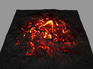 volcano 3D मॉडल