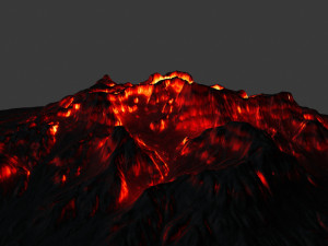 volcano 3D मॉडल