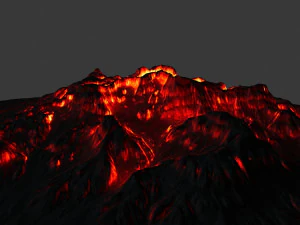 volcano 3D Model
