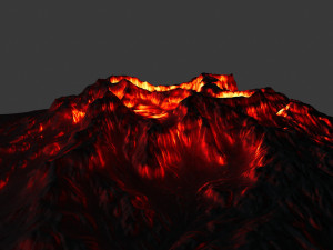 volcano 3D मॉडल