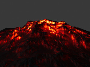 volcano 3D मॉडल