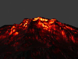volcano 3D Model