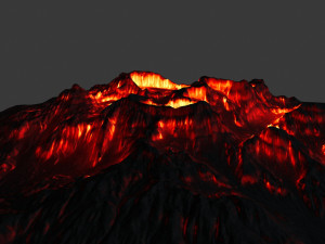 volcano 3D मॉडल