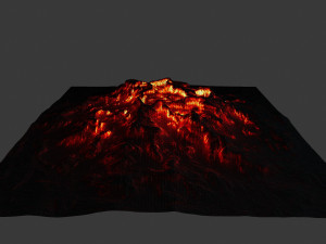 volcano 3D मॉडल