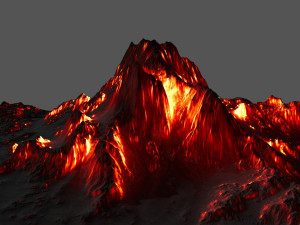 volcano 3D मॉडल