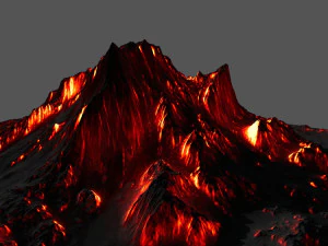 volcano 3D Model