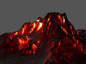 volcano 3D मॉडल