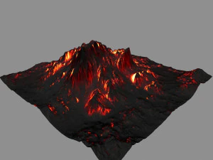 volcano 3D Model
