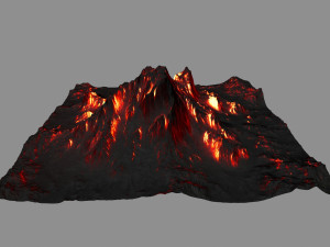 volcano 3D मॉडल