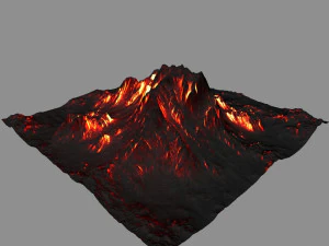 volcano 3D Model