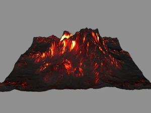 volcano 3D Model