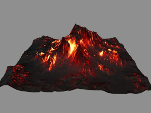volcano 3D Model